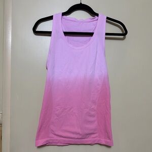 Sweaty Betty Athlete Seamless Workout Racerback tank, Small in Hot Pink Ombre